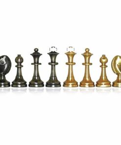 Jeu d'Echecs en Laiton Massif
