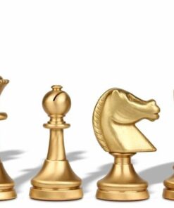 Jeu d'Échecs Grand Staunton - Échiquier - Backgammon et Jeu de dames en similicuir & Pièces en laiton massif