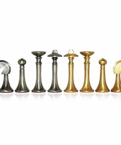 Jeu d'Echecs en Laiton Massif