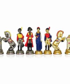 Jeu d'Echecs en Métal Peint à la Main
