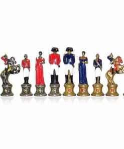 Jeu d'Echecs en Métal Peint à la Main