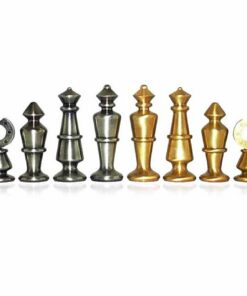 Jeu d'Echecs en Laiton Massif