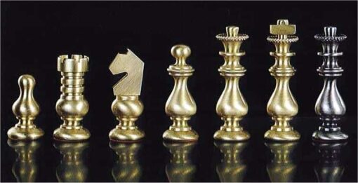 Jeu d'Echecs en Laiton "Little Français"