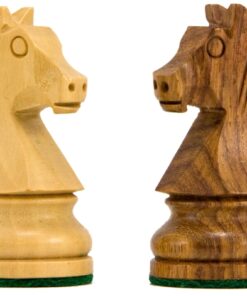 Jeu d'Échecs Staunton Down Head Knight en Bois de Sheesham et Bois de Buis