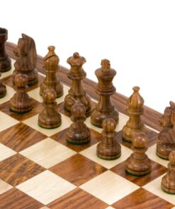 Jeu d'Échecs Staunton Down Head Knight en Bois de Sheesham et Bois de Buis