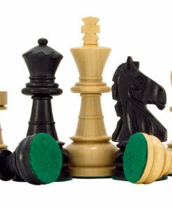 Jeu d'Échecs en Bois de Buis et Bois de Buis ébonisé séries Emerald