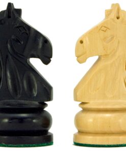 Jeu d'Échecs en Bois de Buis et Bois de Buis ébonisé séries Emerald