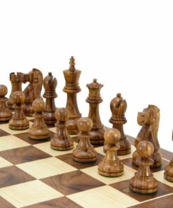 Jeu d'Échecs Staunton Jacob Knight en Bois de Sheesham et Bois de Buis