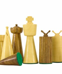 Jeu d'Échecs Art Déco en Bois de Sheesham et Bois de Buis