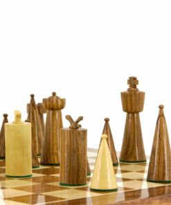 Jeu d'Échecs Art Déco en Bois de Sheesham et Bois de Buis