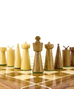 Jeu d'Échecs Art Déco en Bois de Sheesham et Bois de Buis