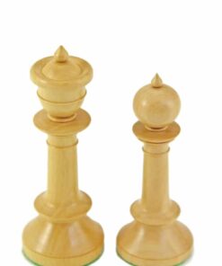 Jeu d'Échecs Nord Upright en Bois d'Ébène et Bois de Buis