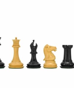 Jeu d'échecs Staunton en Bois de Buis & Bois de Buis Ebonisé séries Sovereign