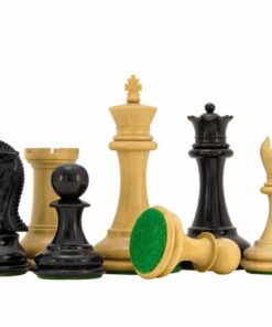 Jeu d'échecs Staunton en Bois de Buis & Bois de Buis Ebonisé séries Sovereign