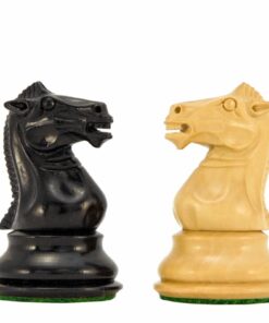 Jeu d'échecs Staunton en Bois de Buis & Bois de Buis Ebonisé séries Sovereign