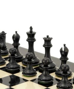 Jeu d'échecs Staunton en Bois de Buis & Bois de Buis Ebonisé séries Sovereign