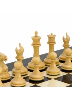 Jeu d'échecs Staunton en Bois de Buis & Bois de Buis Ebonisé séries Sovereign