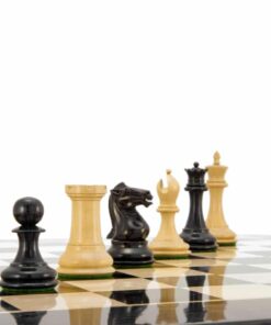 Jeu d'échecs Staunton en Bois de Buis & Bois de Buis Ebonisé séries Sovereign