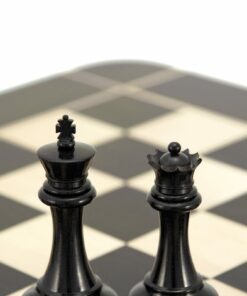 Jeu d'échecs Staunton en Bois de Buis & Bois de Buis Ebonisé séries Sovereign