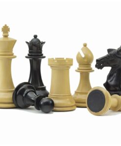 Jeu d'Échecs série Columbus en Bois d'Ébène et Bois de Buis