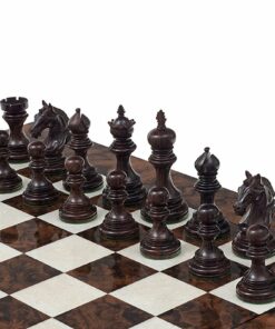 Jeu d'Échecs Garvi en Bois de Buis et Bois de Rose