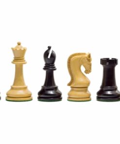 Jeu d'Échecs série Leningrad en Bois de Buis et Bois de Buis ébonisé