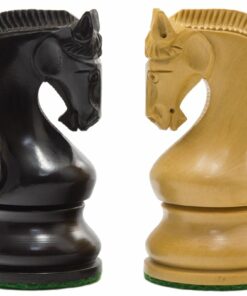 Jeu d'Échecs série Leningrad en Bois de Buis et Bois de Buis ébonisé