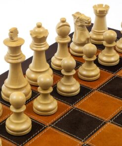 Jeu d'Échecs Modica en Bois de Rose et Bois de Buis