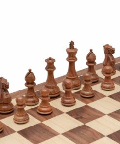 Jeu d'Échecs Staunton Classique en Bois d'Acacia et Bois de Buis