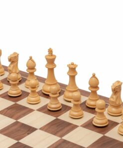 Jeu d'Échecs Staunton Classique en Bois d'Acacia et Bois de Buis