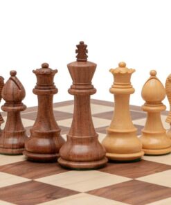Jeu d'Échecs Staunton Classique en Bois d'Acacia et Bois de Buis