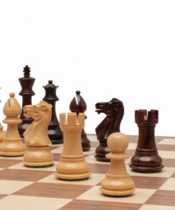 Jeu d'Échecs Staunton Classique en Bois de Rose et Bois de Buis