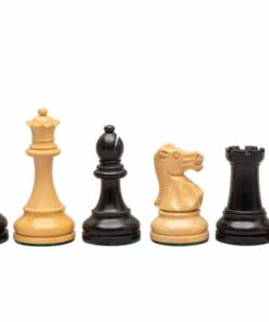 Jeu d'Échecs Anglais en Bois de Buis et Bois de Buis ébonisé
