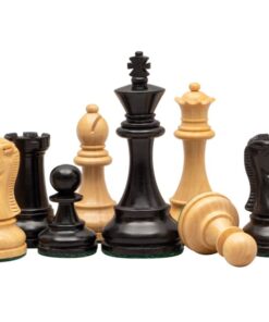 Jeu d'Échecs Anglais en Bois de Buis et Bois de Buis ébonisé