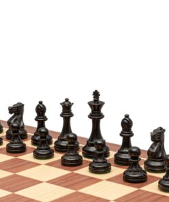 Jeu d'Échecs Anglais en Bois de Buis et Bois de Buis ébonisé