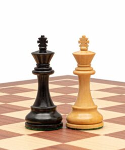 Jeu d'Échecs Anglais en Bois de Buis et Bois de Buis ébonisé