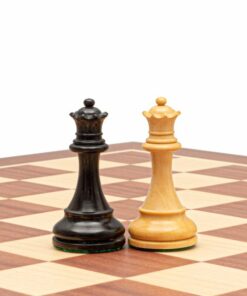 Jeu d'Échecs Anglais en Bois de Buis et Bois de Buis ébonisé