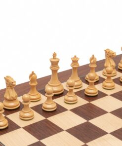 Jeu d'Échecs Windsor de Luxe - Échiquier en bois de Palissandre de Montgoy et Érable & Pièces en bois de Rose et bois de Buis