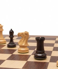 Jeu d'Échecs Windsor de Luxe - Échiquier en bois de Palissandre de Montgoy et Érable & Pièces en bois de Rose et bois de Buis