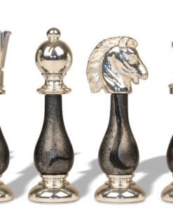 Jeu d'Échecs Fantaisie en Bois et Laiton massif