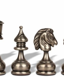 Jeu d'Échecs Grand ensemble Perse - Échiquier - Backgammon et Jeu de dames en similicuir & Pièces en laiton massif