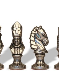 Jeu d'Échecs Moncada - Échiquier en bois de Bruyère et Bois d'Orme avec tiroir & Pièces en métal