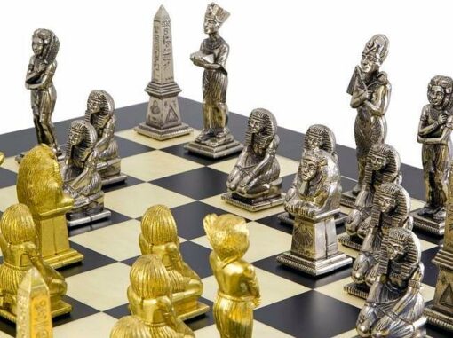 Jeu d'Echecs en Métal "Egypte"