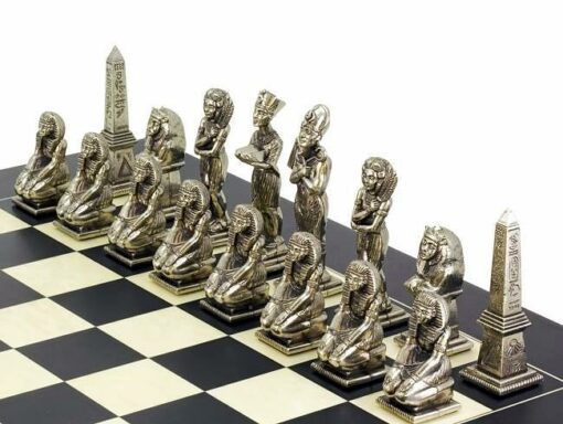 Jeu d'Echecs en Métal "Egypte"