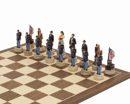Jeu d'Echecs en Résine "Guerre de Sécession seconde édition"