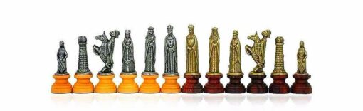 Jeu d'Echecs "Médiéval" en Bois et Métal