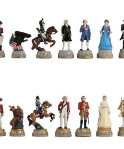 Jeu d'Echecs en Etain Peint à la Main