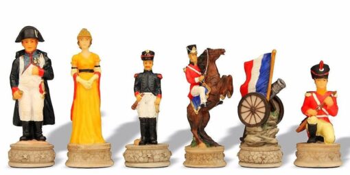 Jeu d'Echecs en Résine "Bataille de Waterloo"
