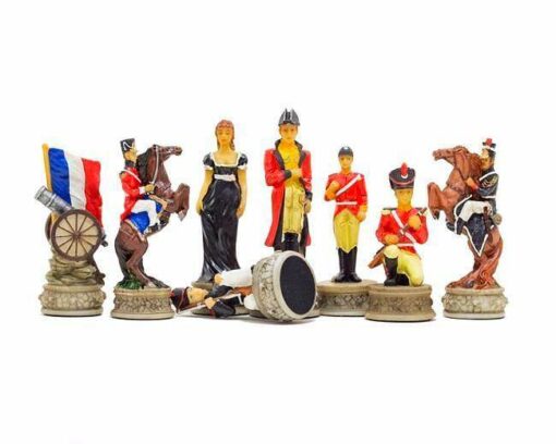 Jeu d'Echecs en Résine "Bataille de Waterloo"