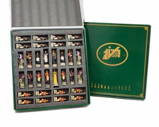 Jeu d'Echecs en Résine "Bataille de Waterloo"